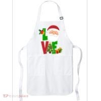 Love Santa Claus Christmas Holiday Cute Apron thumb 0