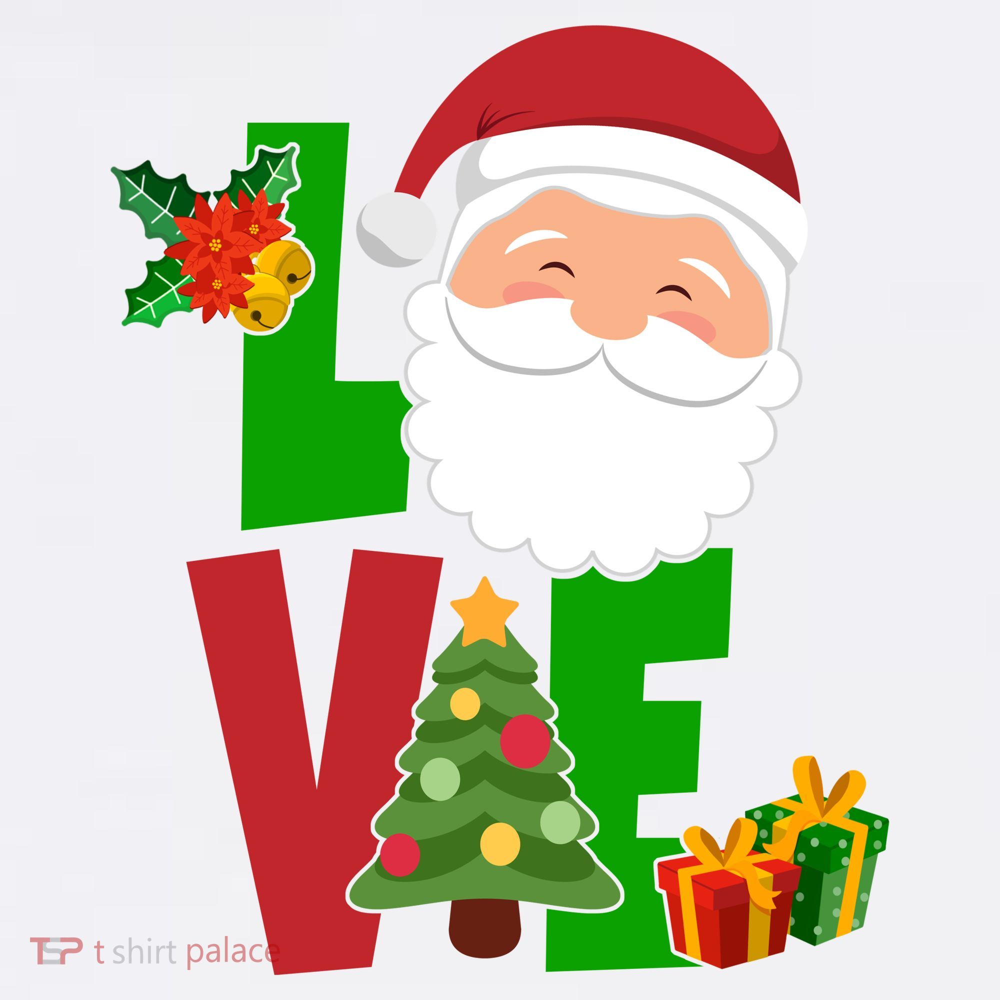 Love Santa Claus Christmas Holiday Cute Bucket Hat