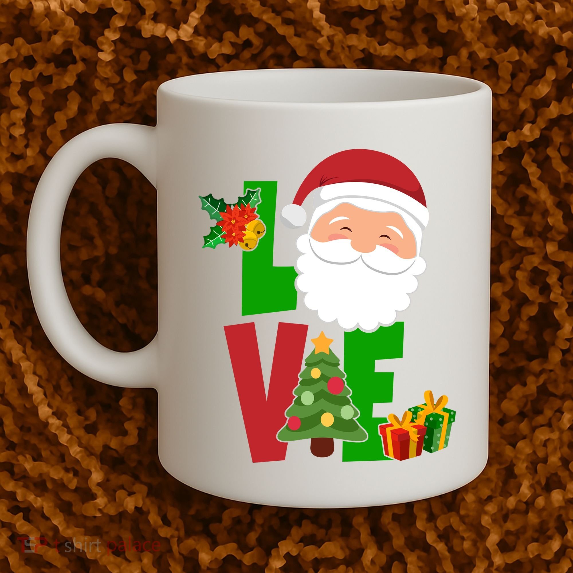 Love Santa Claus Christmas Holiday Cute Coffee Mug