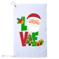 Love Santa Claus Christmas Holiday Cute Golf Towel thumb 0