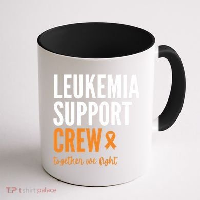 Leukemia Support Crew Together We Fight Coffee Mug back