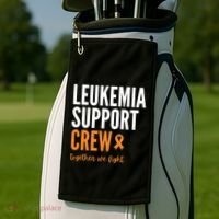 Leukemia Support Crew Together We Fight Golf Towel thumb 2