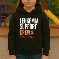 Leukemia Support Crew Together We Fight Kids Hoodie thumb 3