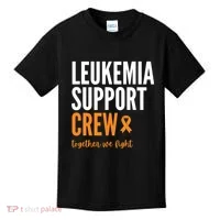 Leukemia Support Crew Together We Fight Kids T-Shirt thumb 0