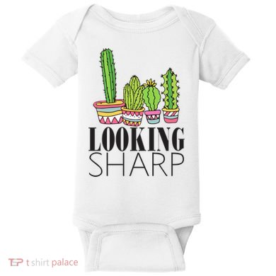 Looking Sharp Cactus For Cute Plant Cacti Gift Baby Bodysuit