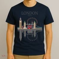London Souvenir City Vintage British UK Gift T-Shirt thumb 3