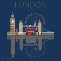 London Souvenir City Vintage British UK Gift T-Shirt thumb 7