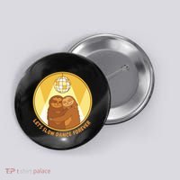 Let's Slow Dance Forever Funny Sloth Button thumb 0