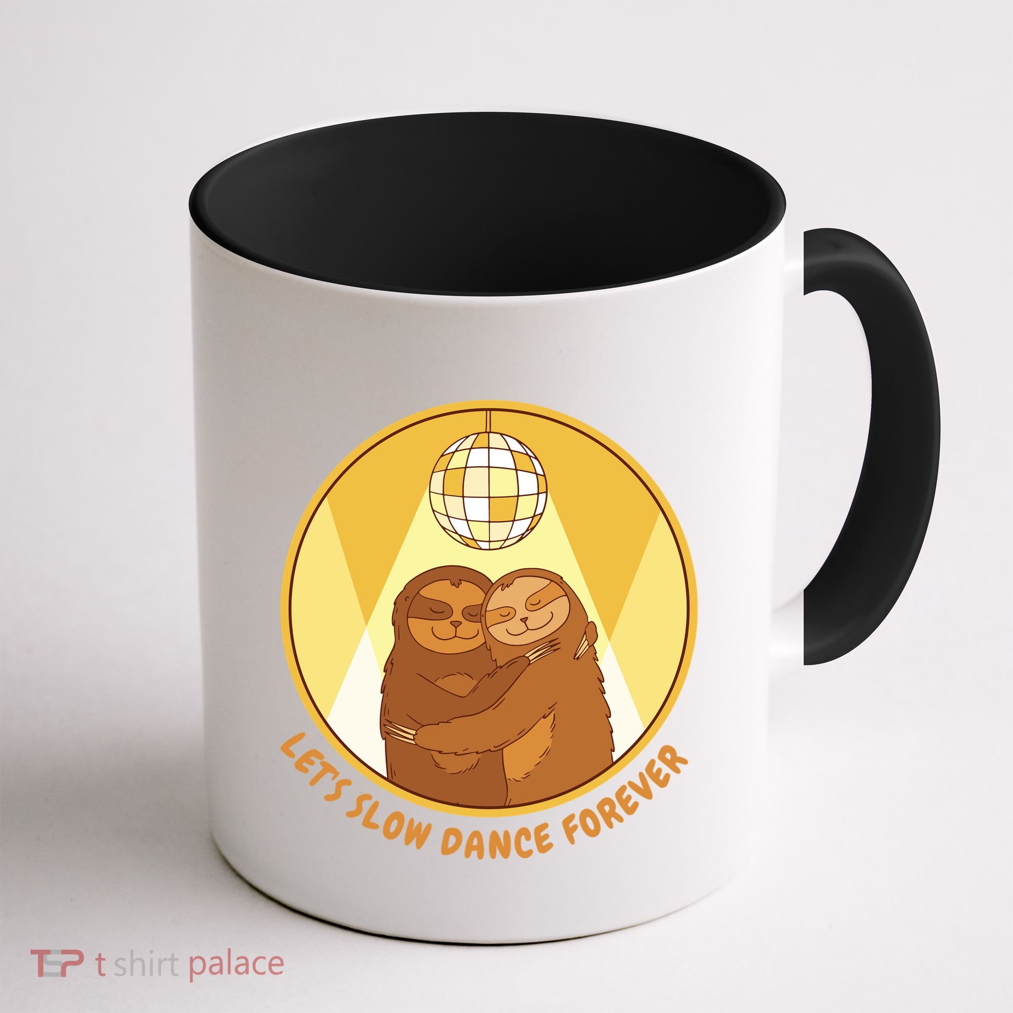 Let's Slow Dance Forever Funny Sloth Coffee Mug