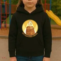 Let's Slow Dance Forever Funny Sloth Kids Hoodie thumb 3