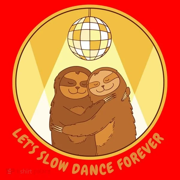 Let's Slow Dance Forever Funny Sloth Santa Hat