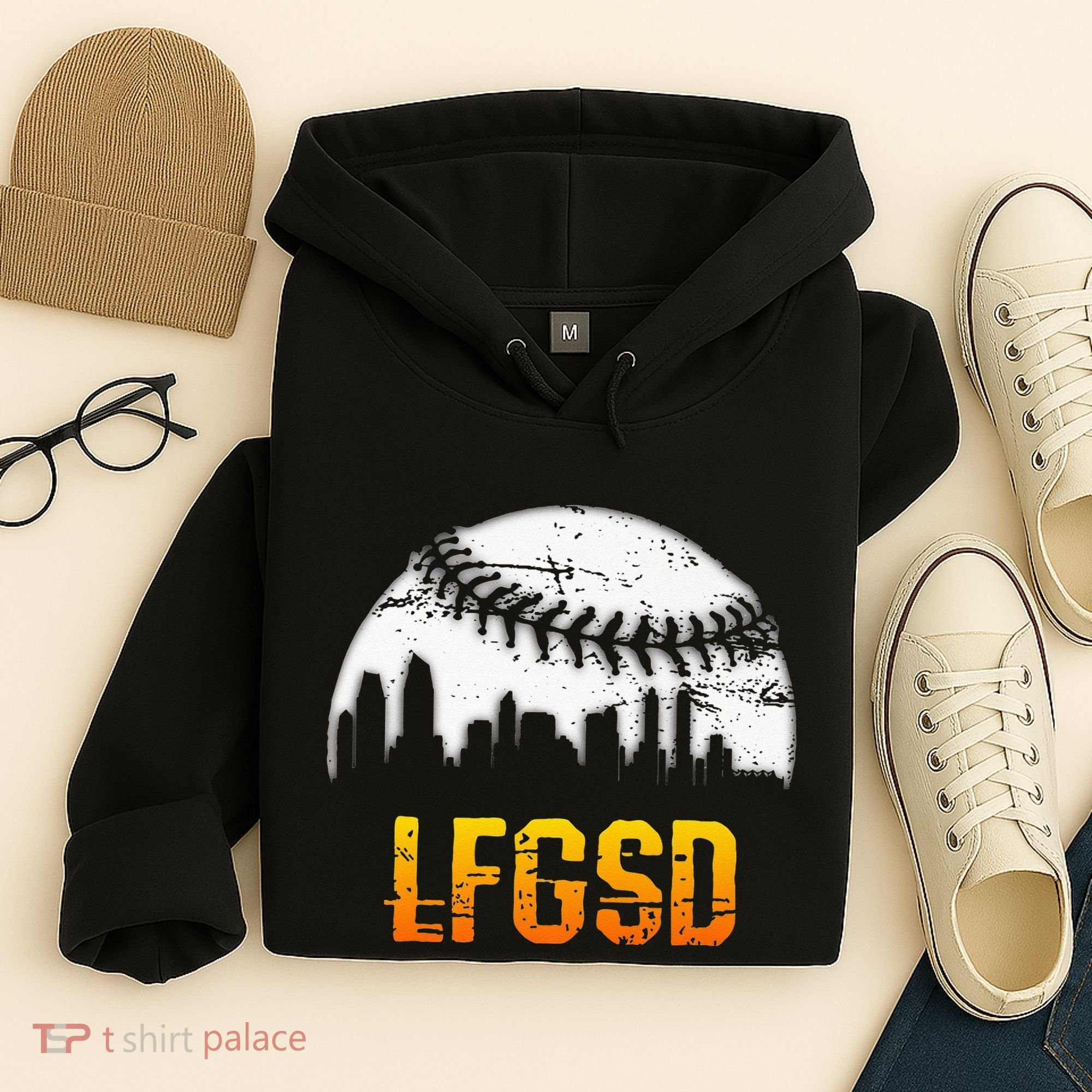 LFGSD San Diego Skyline Baseball Hoodie