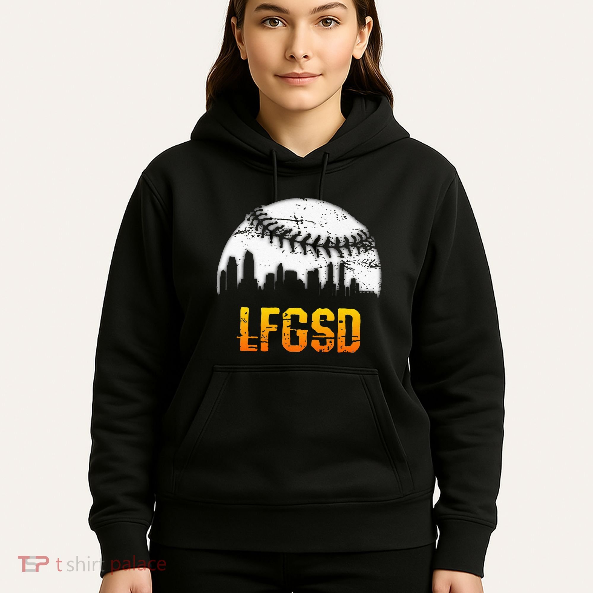 LFGSD San Diego Skyline Baseball Hoodie