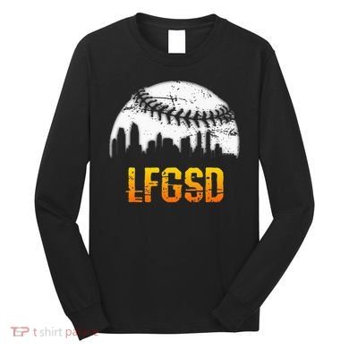 LFGSD San Diego Skyline Baseball Long Sleeve Shirt