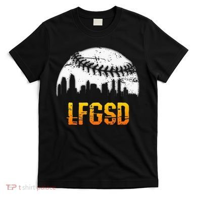 LFGSD San Diego Skyline Baseball T-Shirt