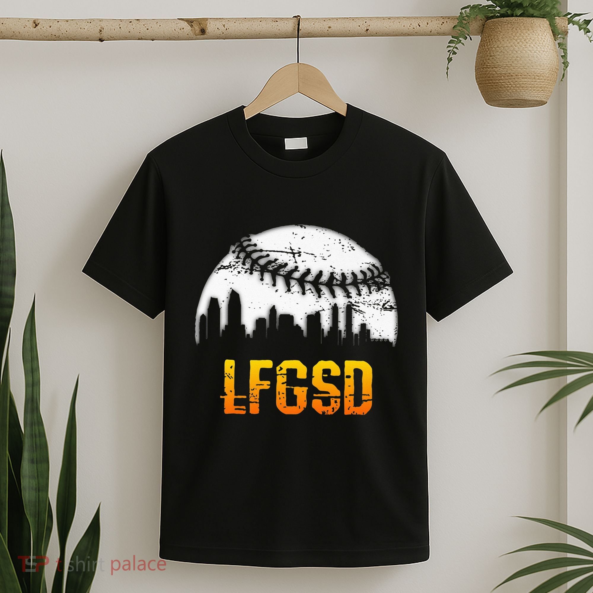 LFGSD San Diego Skyline Baseball T-Shirt