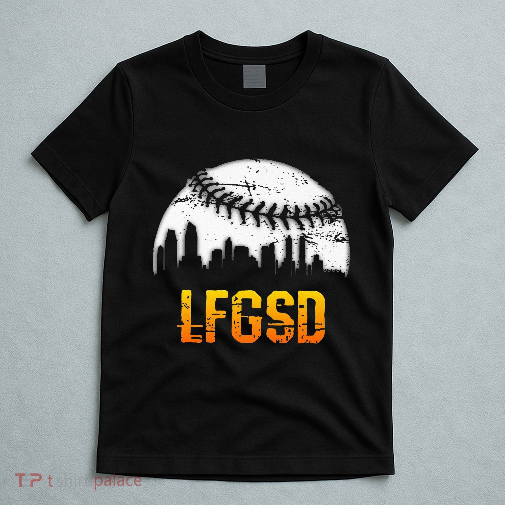 LFGSD San Diego Skyline Baseball T-Shirt