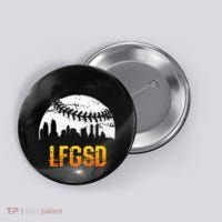 LFGSD San Diego Skyline Baseball Button thumb 0
