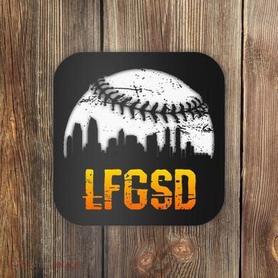LFGSD San Diego Skyline Baseball Coaster