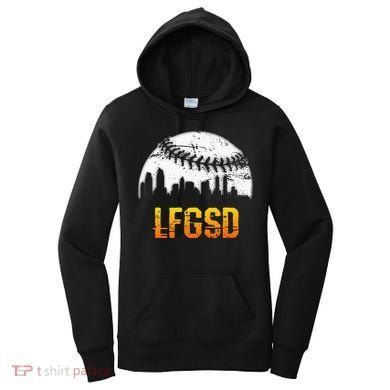 LFGSD San Diego Skyline Baseball Women's Hoodie