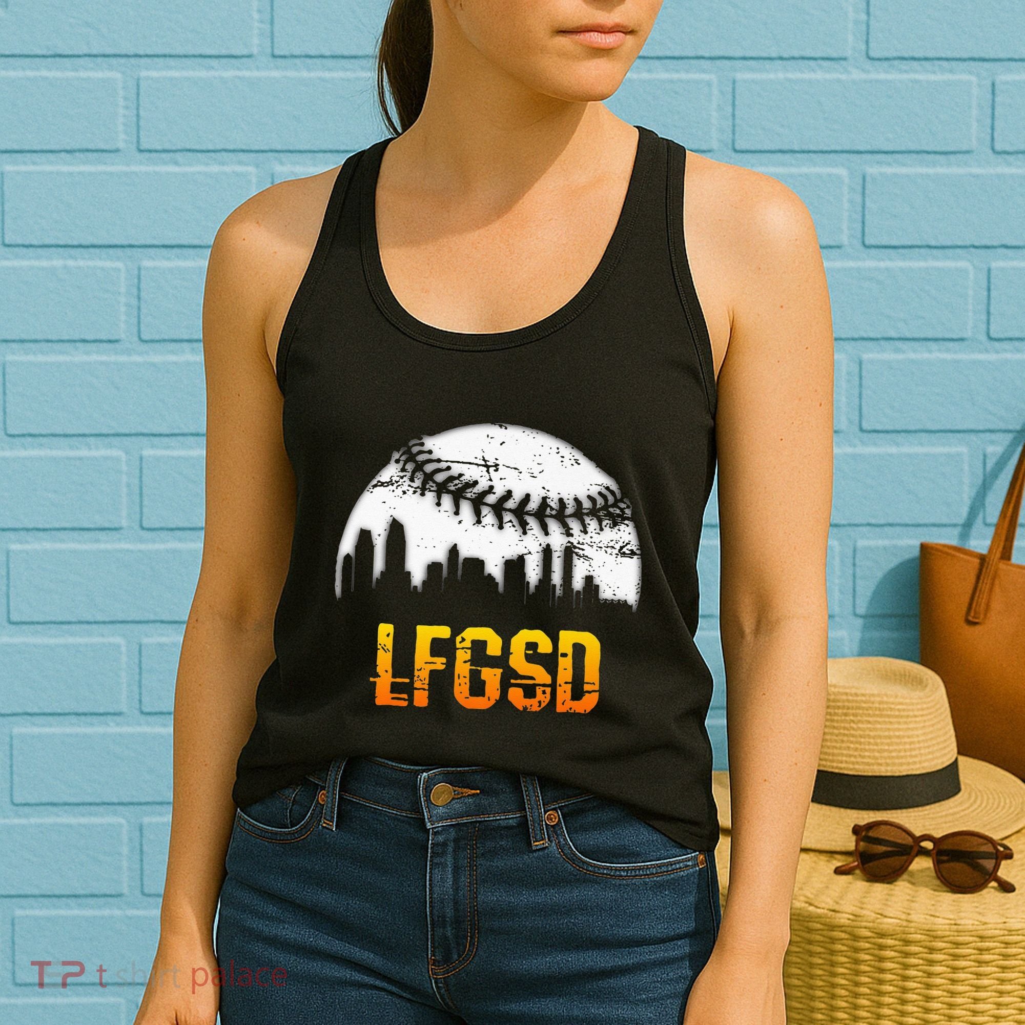 LFGSD San Diego Skyline Baseball Women's Tank Top