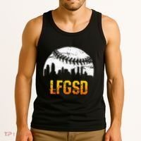 LFGSD San Diego Skyline Baseball Tank Top thumb 3