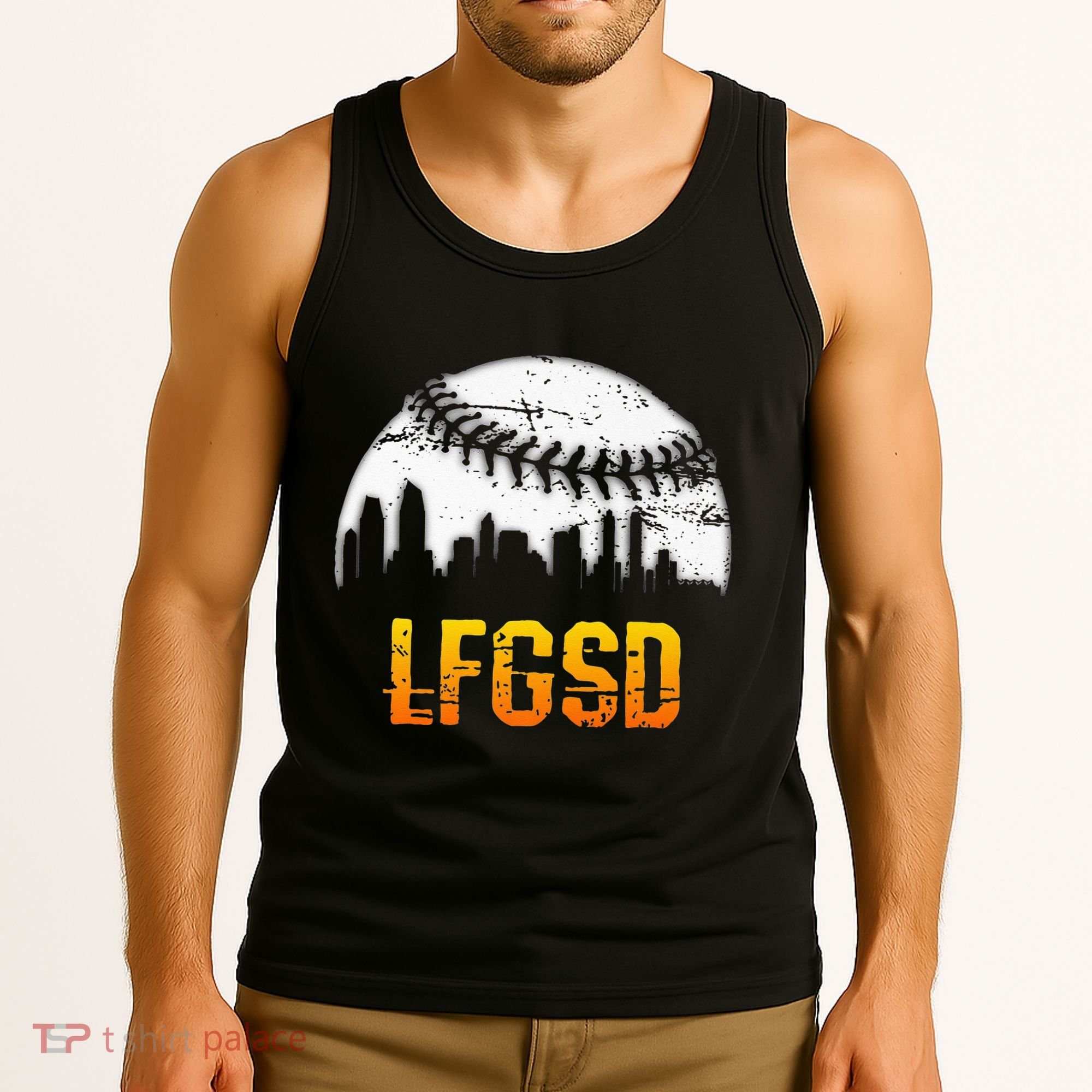 LFGSD San Diego Skyline Baseball Tank Top