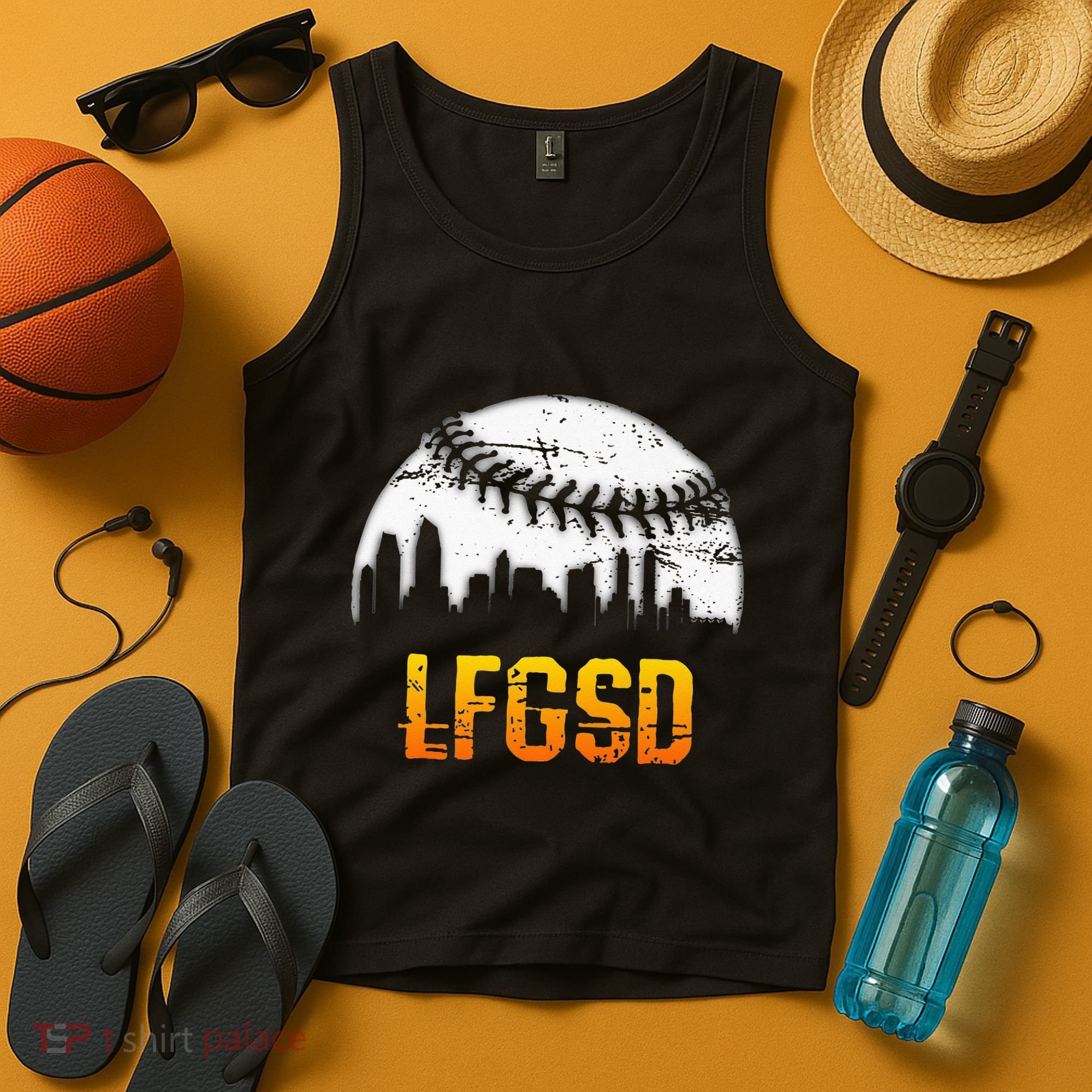 LFGSD San Diego Skyline Baseball Tank Top