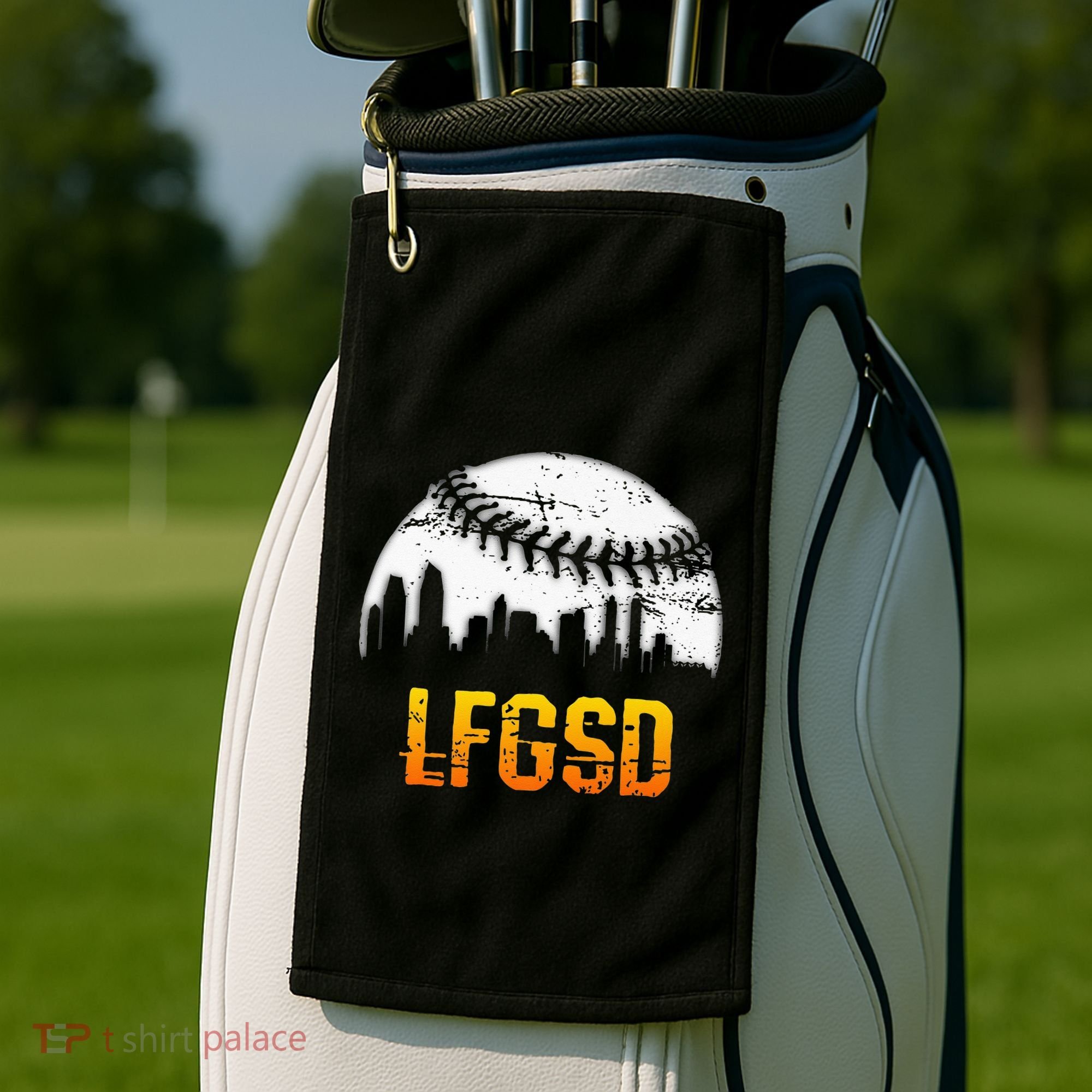 LFGSD San Diego Skyline Baseball Golf Towel
