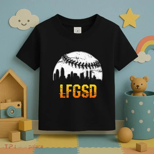 LFGSD San Diego Skyline Baseball Toddler T-Shirt