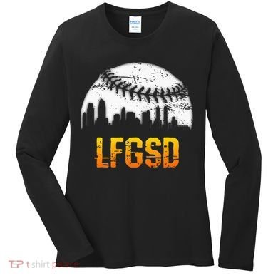 LFGSD San Diego Skyline Baseball Women's Long Sleeve Shirt