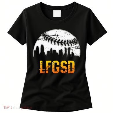 LFGSD San Diego Skyline Baseball Women's T-Shirt