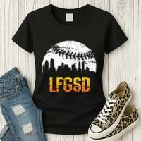 LFGSD San Diego Skyline Baseball Women's T-Shirt thumb 3