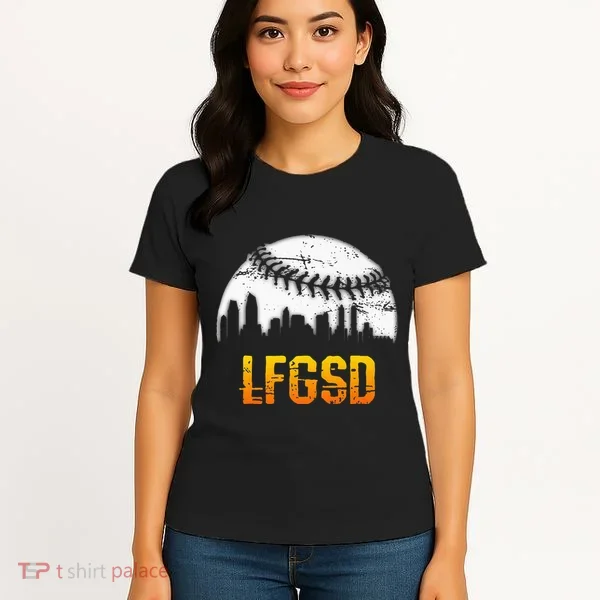 LFGSD San Diego Skyline Baseball Women's T-Shirt