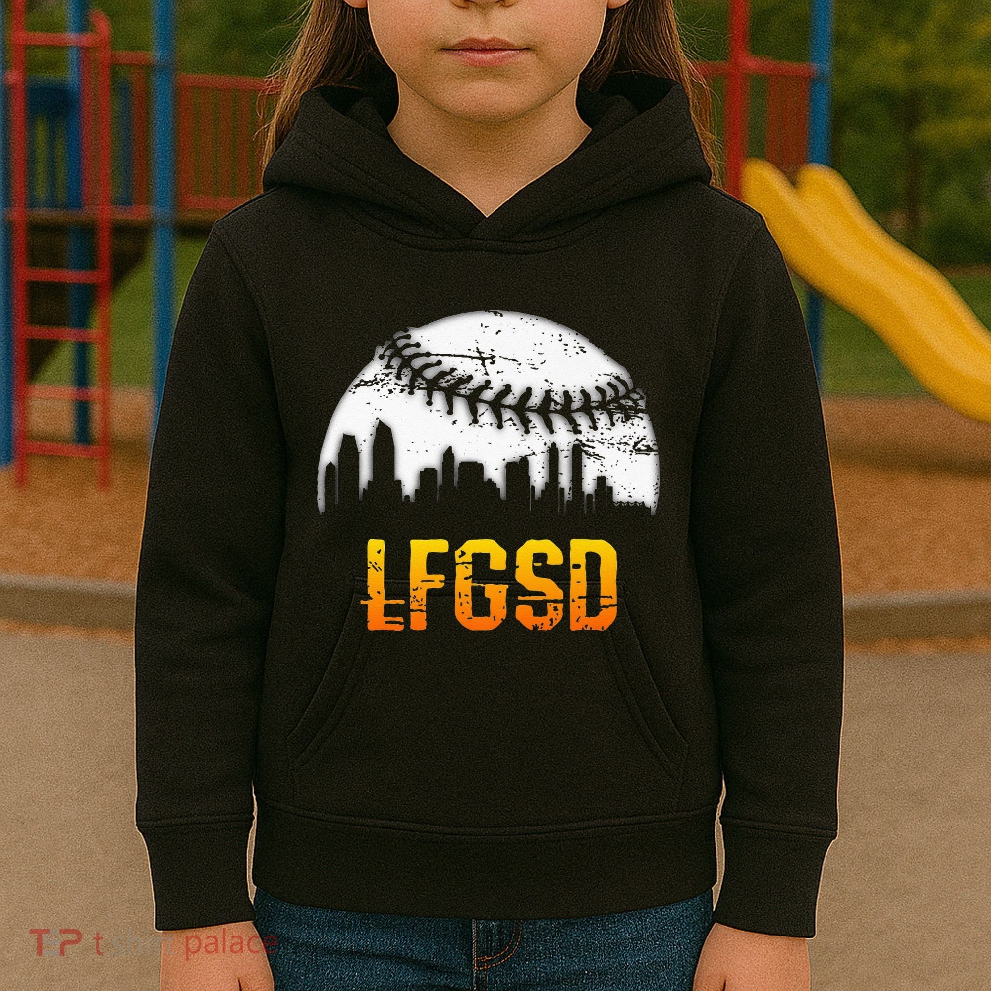 LFGSD San Diego Skyline Baseball Kids Hoodie