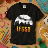 LFGSD San Diego Skyline Baseball Kids T-Shirt thumb 3