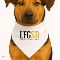 LFGSD San Diego Baseball USA-Made Doggie Bandana thumb 1