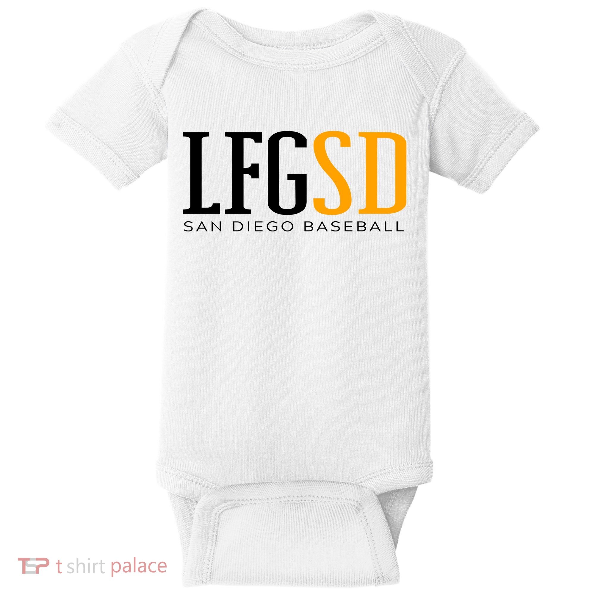 LFGSD San Diego Baseball Baby Bodysuit