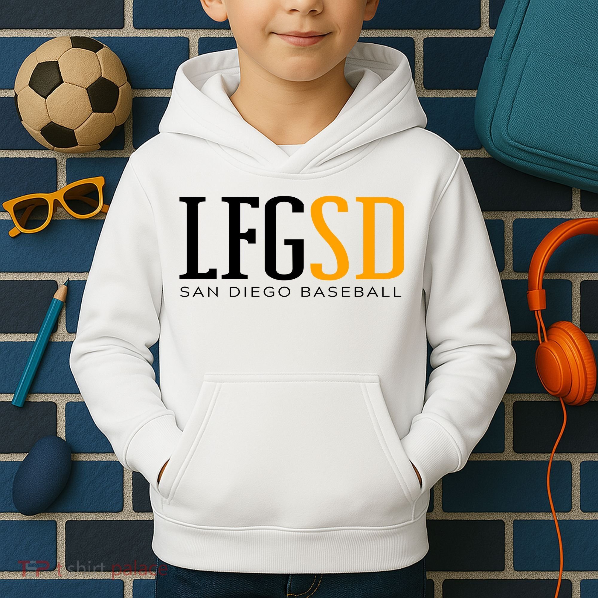 LFGSD San Diego Baseball Kids Hoodie