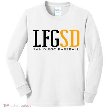 LFGSD San Diego Baseball Kids Long Sleeve Shirt