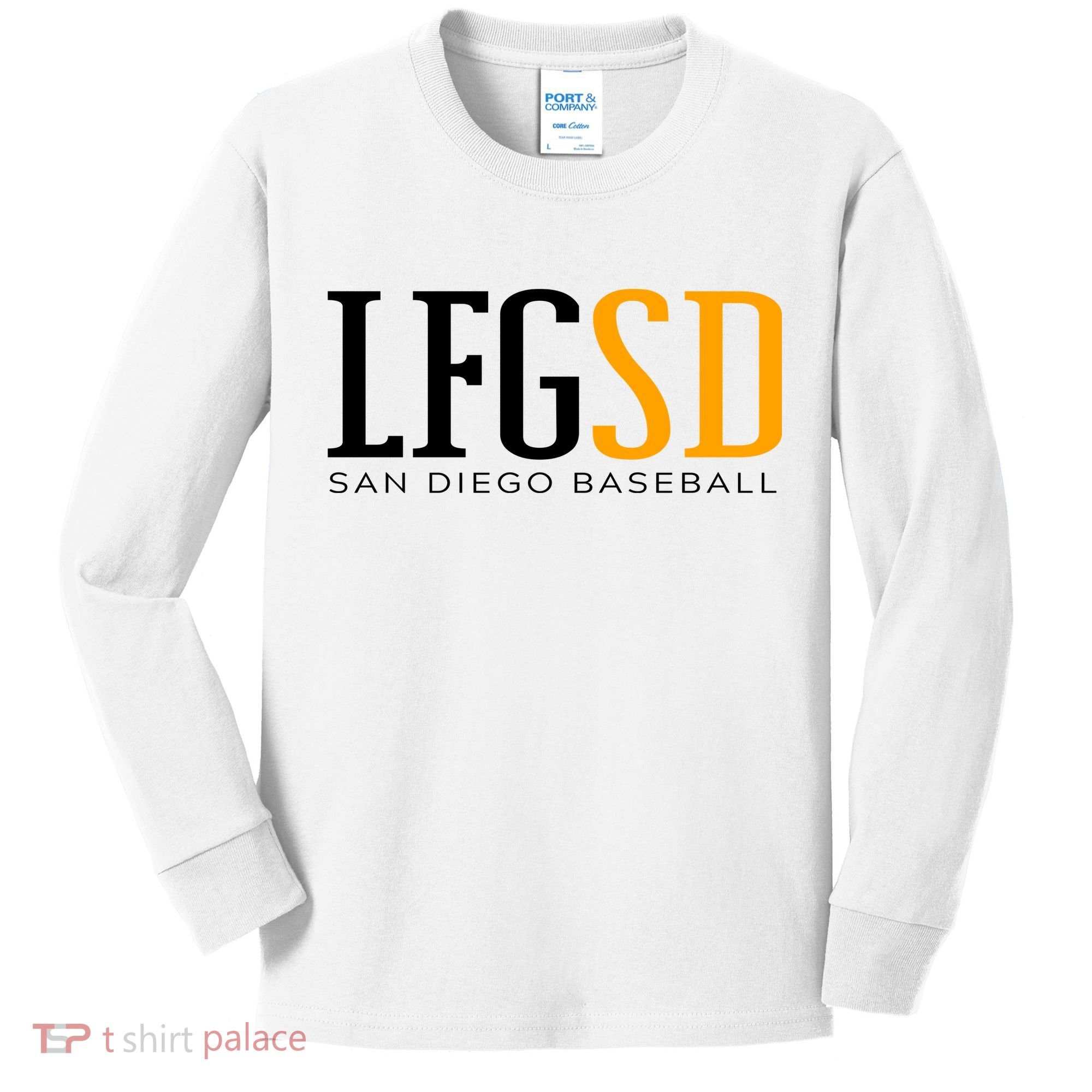 LFGSD San Diego Baseball Kids Long Sleeve Shirt