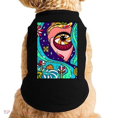 Lucy Sky Diamonds Type Abstract Psychedelic Doggie Tank