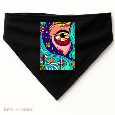 Lucy Sky Diamonds Type Abstract Psychedelic USA-Made Doggie Bandana