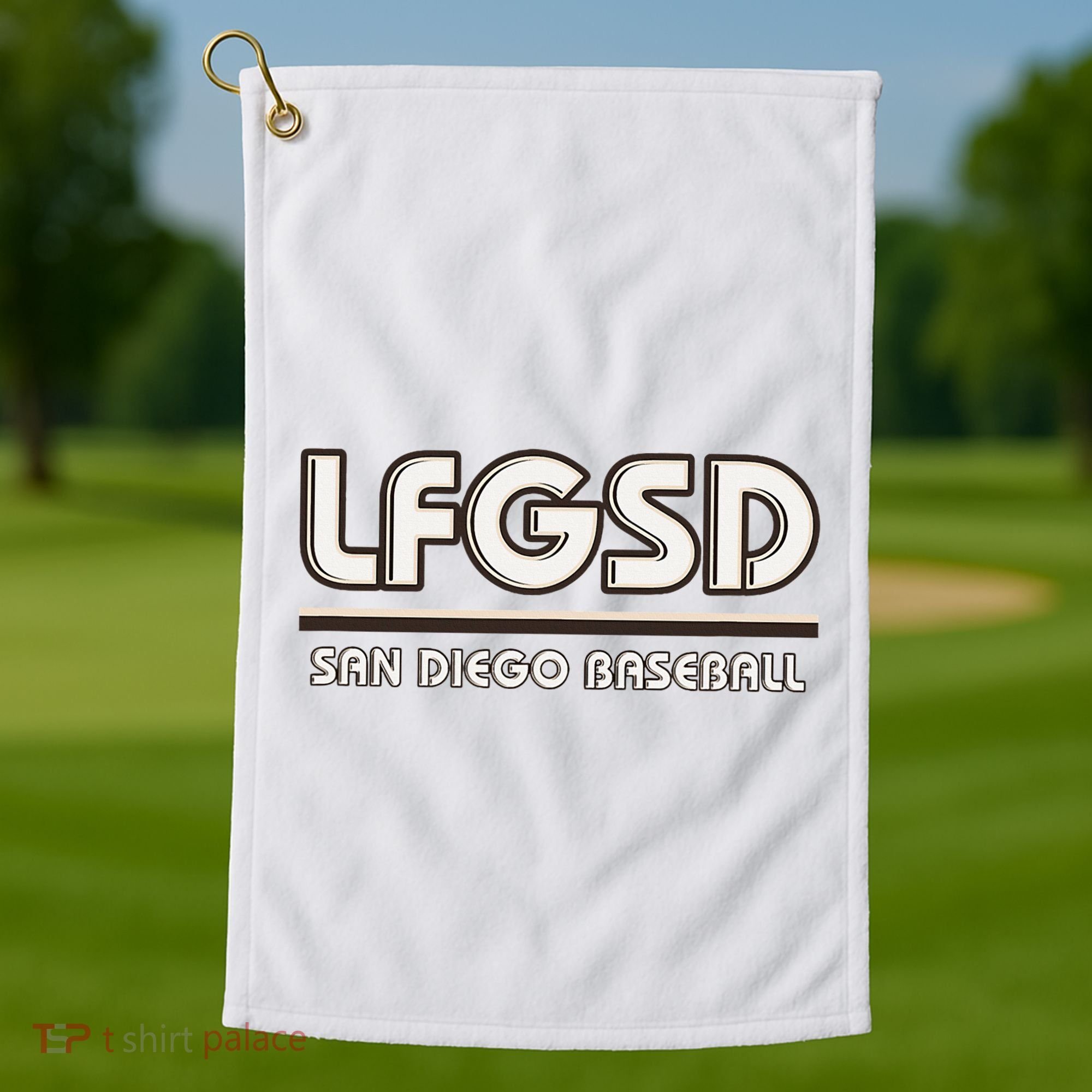 Lfgsd San Diego Baseball Golf Towel