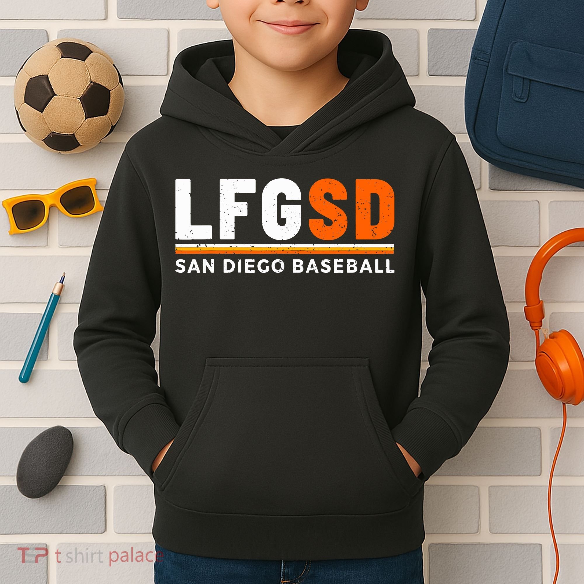 LFGSD San Diego Baseball Jorge Alfaro Kids Hoodie