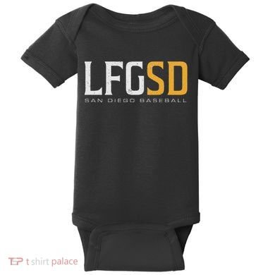 Lfgsd San Diego Baseball Baby Bodysuit
