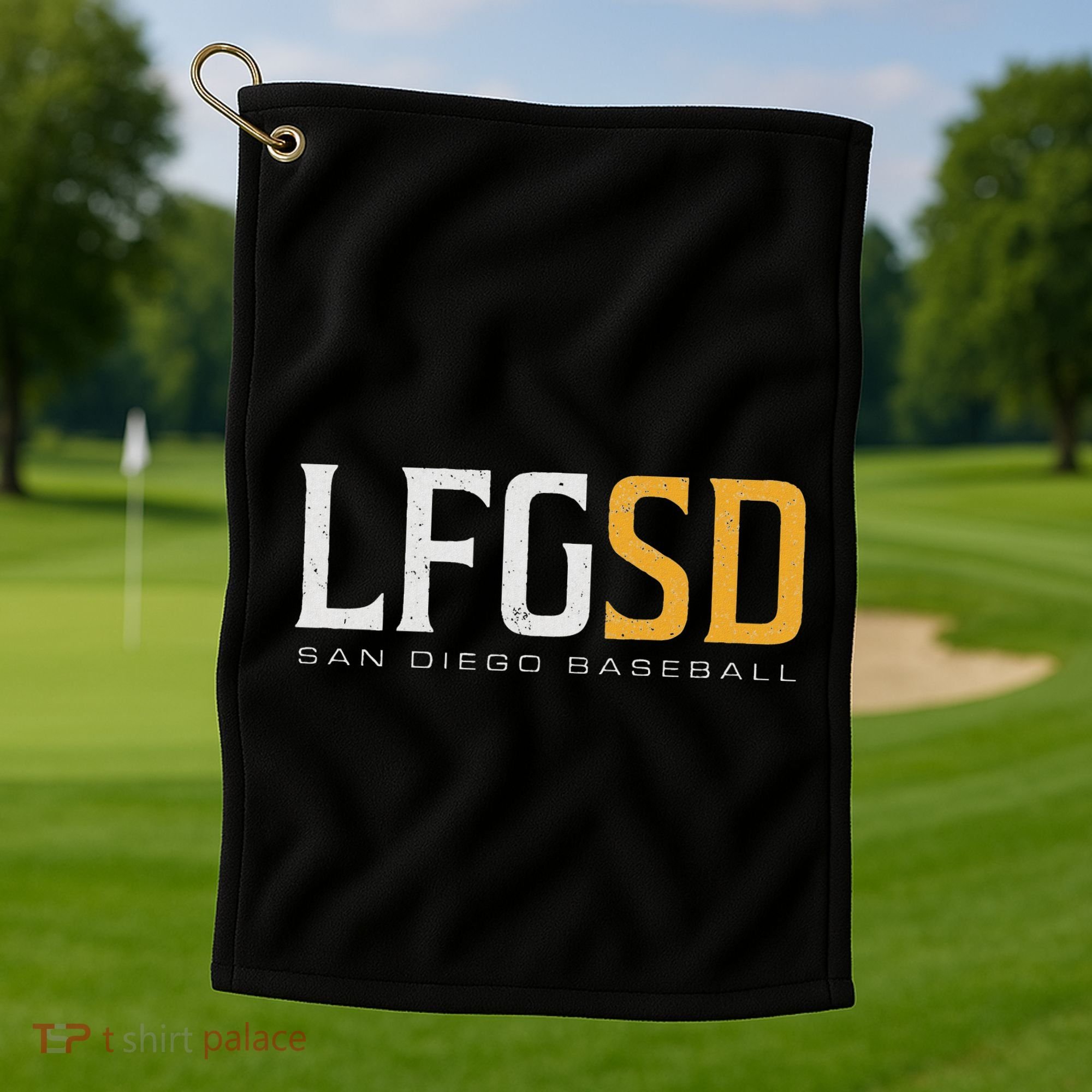 Lfgsd San Diego Baseball Golf Towel