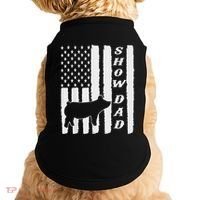 Livestock Show Dad Grungy Flag Stockshow Sow Pig Swine Doggie Tank thumb 0