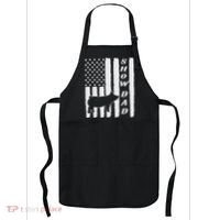 Livestock Show Dad Grungy Flag Stockshow Sow Pig Swine Apron thumb 0