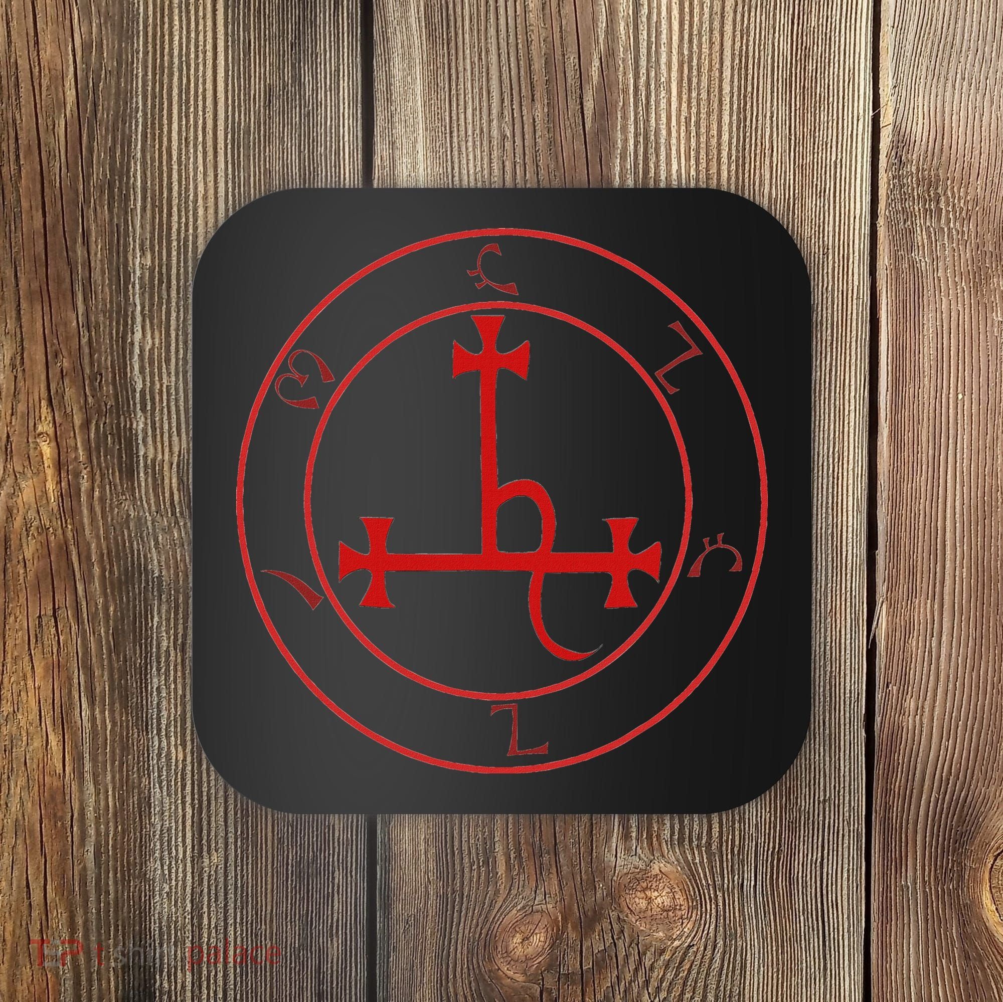 Lilith Sigil Enochian Writing Magick Demon Occult Coaster